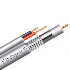 Коаксіальний кабель FinMark F5967BVcu-2x0.75 POWER White