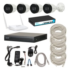 IP комплект відеоспостереження KIT-4IP4mp-Out-Lux