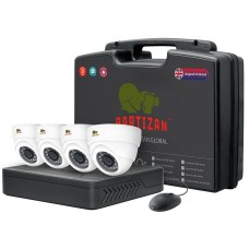 Комплект відеоспостереження Partizan AHD-6 4xCAM + 1xDVR