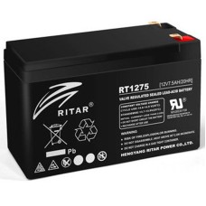 Акумуляторна батарея RITAR RT1275, Black 12V 7.5Ah