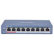 8-портовий некерований POE комутатор Hikvision DS-3E0109P-E (C)