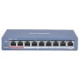 8-портовий некерований POE комутатор Hikvision DS-3E0109P-E (C)