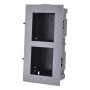 Врізна монтажна рамка на 2 модулі Hikvision DS-KD-ACF2/Plastic