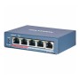 4-портовий POE-комутатор Hikvision DS-3E0105P-E/M(B)