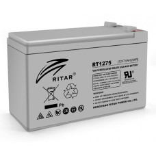 Акумуляторна батарея для ДБЖ AGM RITAR RT1275, Gray Case, 12V 7.5Ah Q10