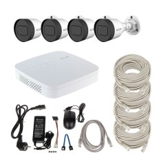 Вуличний IP комплект відеоспостереження Dahua IP-KIT4x1080P-OUT