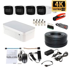 Комплект відеоспостереження 4K Dahua KIT4xUHD-out