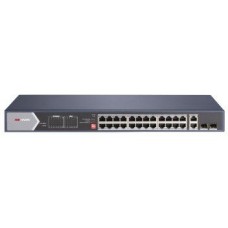 28-портовий некерований Hi-PoE комутатор Hikvision DS-3E0528HP-E