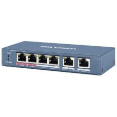 4-портовий некерований POE комутатор Hikvision DS-3E0106HP-E