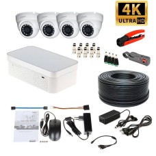 Комплект відеоспостереження 4K Dahua KIT4xUHD-in