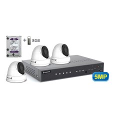 Комплект відеоспостереження BALTER KIT 5MP 3Dome