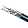 Кабель FTP мідь вуличний з тросом ЗЗКМ Cat. 5e F/UTP PE 4х2х24 AWG + S. M. трос (к)