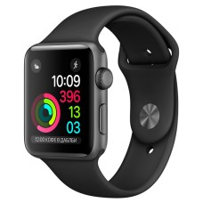 Смарт-часы Apple Watch S1 Sport 42mm Sp.Grey Al/Black (MP032RU/A)